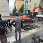 Aosta, si lavora alla voragine in via Monte Vodice, circolazione modificata