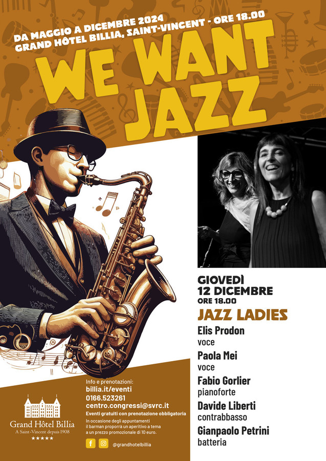 We Want Jazz, al G.H. Billia il sesto appuntamento è con 'Jazz Ladies'