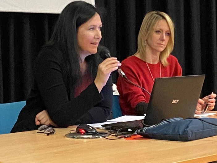 Cristina Machet, presidente dell'Uv e Sara Favre, vicepresidente del Conséil Fédéral