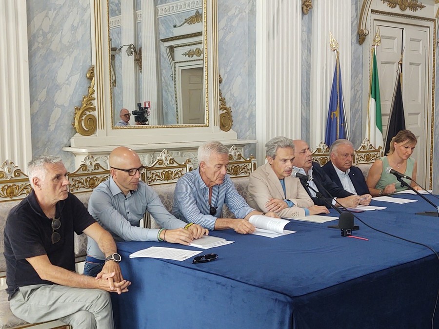 Un momento della conferenza stampa