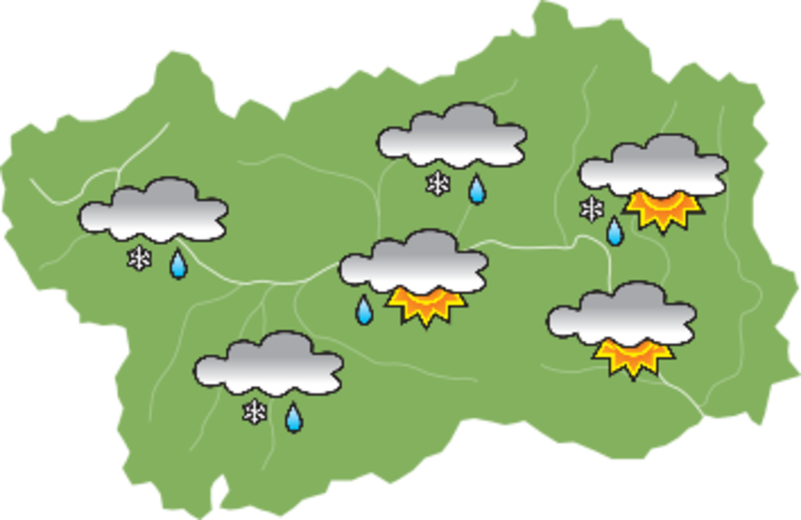 In arrivo sole e rialzo termico sulla Valle