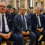 Da sn il Presidente Testolin, il deputato Manes e gli assessori Bertschy e Caveri all'incontro con Papa Francesco