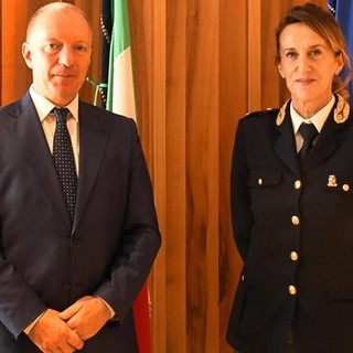 Il questore Ivo Morelli e la dirigente Nadia Roggia