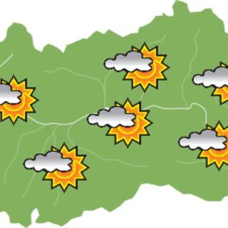 Qualche nube e poco sole nel fine settimana in Valle