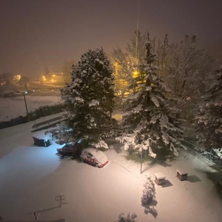 Nevica su Aosta e su tutta la Valle