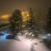 Nevica su Aosta e su tutta la Valle