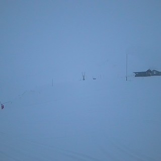 Tanta neve a Cervinia; la webcam di Salette questa mattina