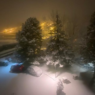 Nevica su Aosta e su tutta la Valle