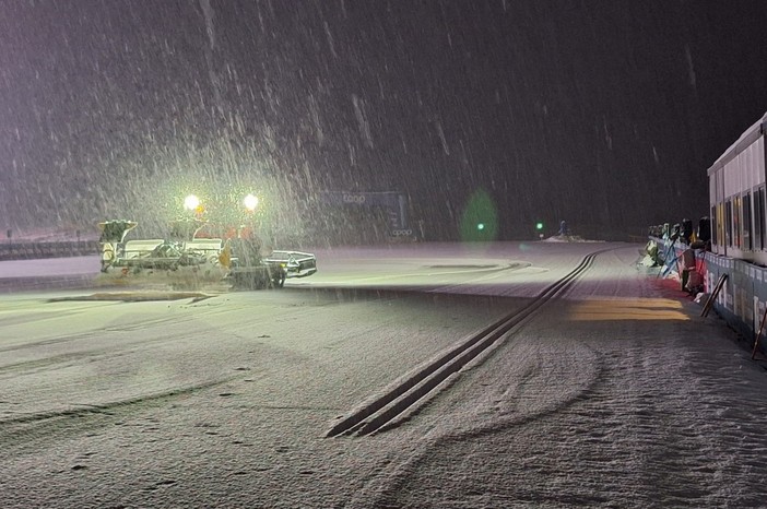 Preparazione della pista (photo credit Events in Cogne)