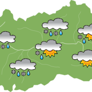 Pioggia sulla Valle ma domenica il sole farà già capolino