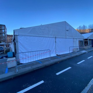 Fiera di Sant'Orso, in montaggio il padiglione enogastronomico in piazza Plouves