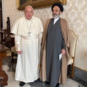 Papa Francesco e Abolhassan Navab sabato 4 gennaio in Vaticano