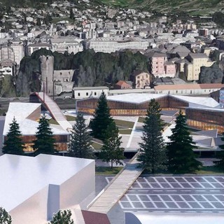 Uno scorcio progettuale della porta sud di Aosta realizzato dallo studio Decarlo-Gualla