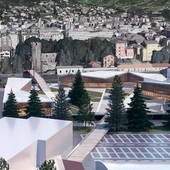 Uno scorcio progettuale della porta sud di Aosta realizzato dallo studio Decarlo-Gualla