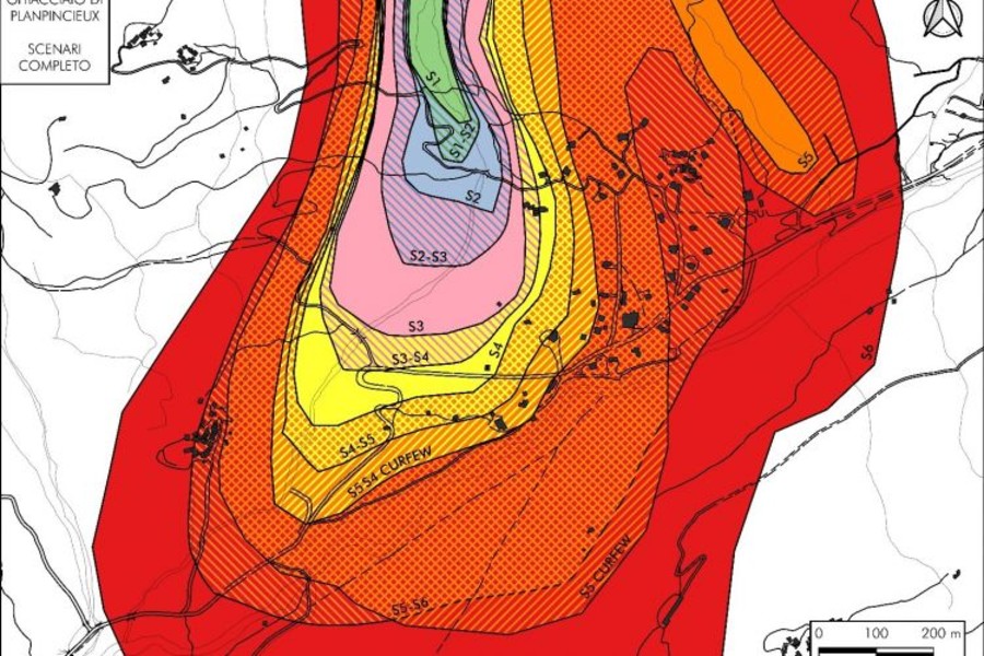 Causa rischi da maltempo chiusa la strada della Val Ferret sotto il Planpincieux