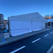 Fiera di Sant'Orso, in montaggio il padiglione enogastronomico in piazza Plouves