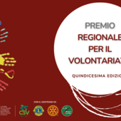 Premio regionale per il Volontariato: il 29 ottobre la cerimonia di consegna