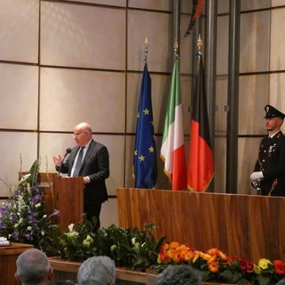 L'intervento del Questore di Aosta, Carlo Musti, alla 171esima Festa della Polizia di Stato