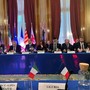 La riunione interministeriale a Nizza (prima da dx Emily Rini)