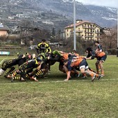 Rugby: I Seniores dello Stade Valdotain 'piallano' il Volpiano 52 a 15