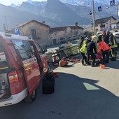 Auto si ribalta, ferito il conducente