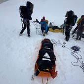 Valanga sul Castore, un alpinista morto e quattro feriti