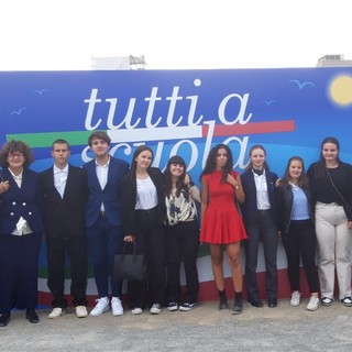 Studenti valdostani con il Presidente Mattarella all'inagurazione dell'anno scolastico