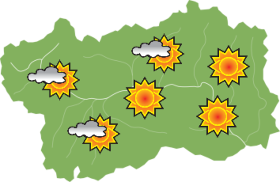 Week-end soleggiato e temperature sopra la media