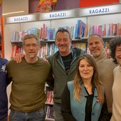 Da sn Samuele Scalvino, Riccardo Jans, Andrea Damarco, Enrico Montrosset, Massimo Bezzo e Mirella Gherardi