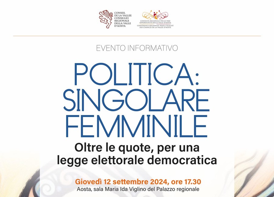 'Politica: singolare femminile': conferenza della Consulta regionale per le pari opportunità