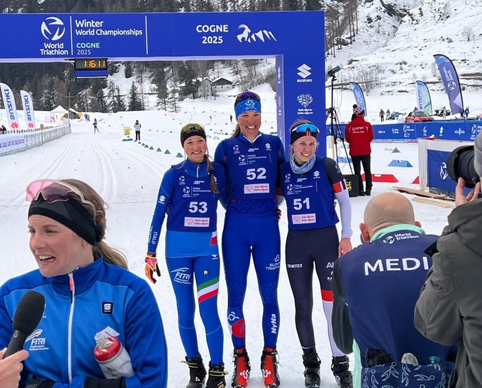 Mondiali Winter Thriatlon: a Cogne quinto posto per Alessandro Saravalle