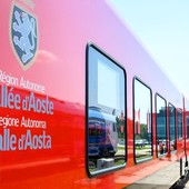 Collaudato il primo treno elettrico per la futura ferrovia valdostana