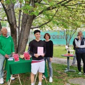 Matteo Volante durante la premiazione