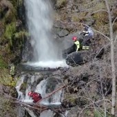 I Vigili del fuoco impegnati nelle ricerche