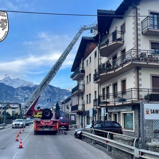 Ennesimo incendio di canna fumaria a Sarre