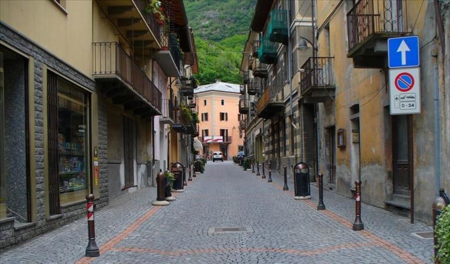 Il centro storico di Verres