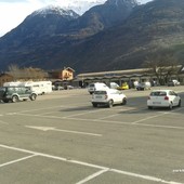 Uno scorcio di via Paravera ad Aosta